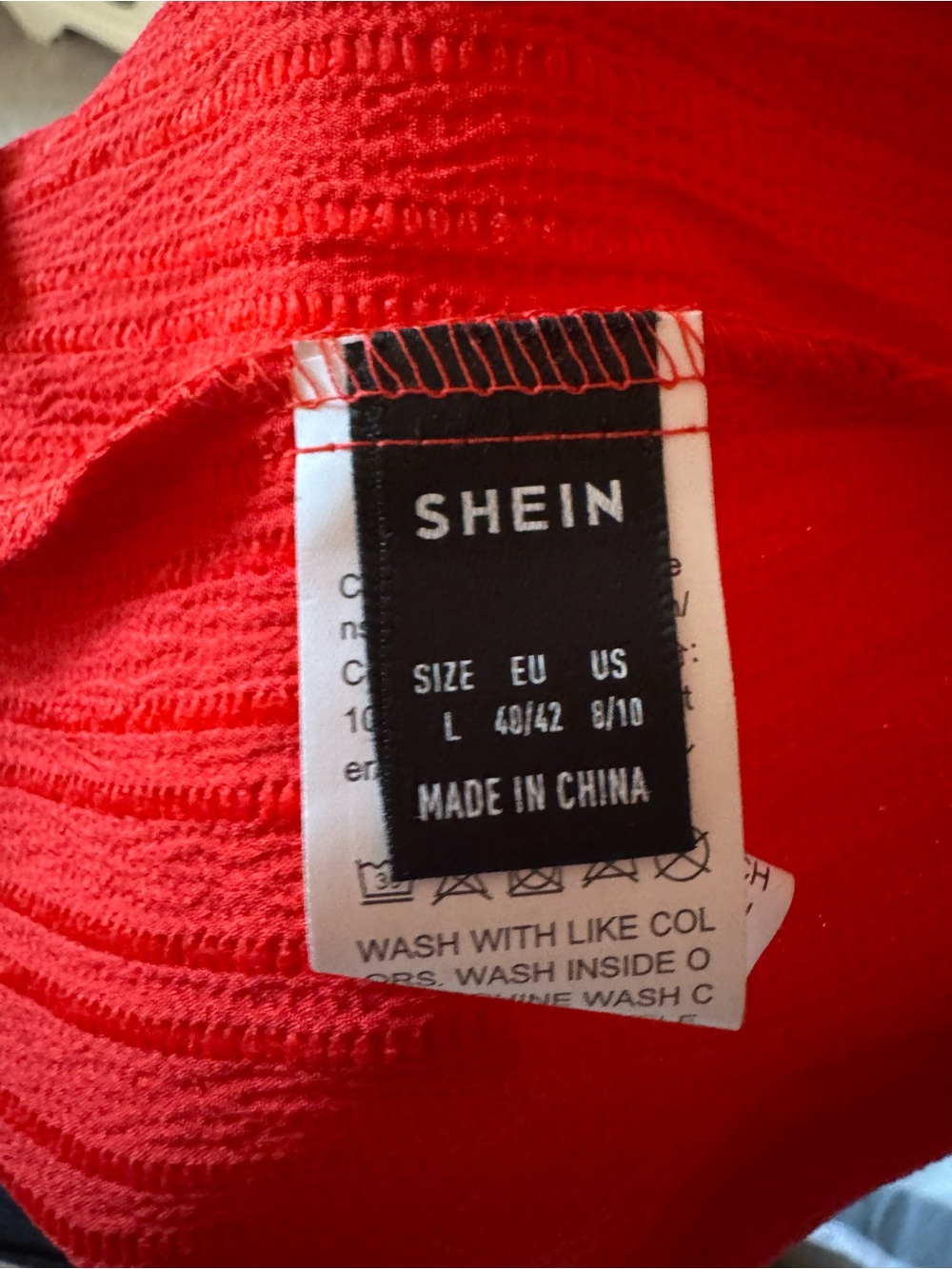 SHEIN Red Off-Shoulder Ruffle Maxi Dress - Picture 3 of 3